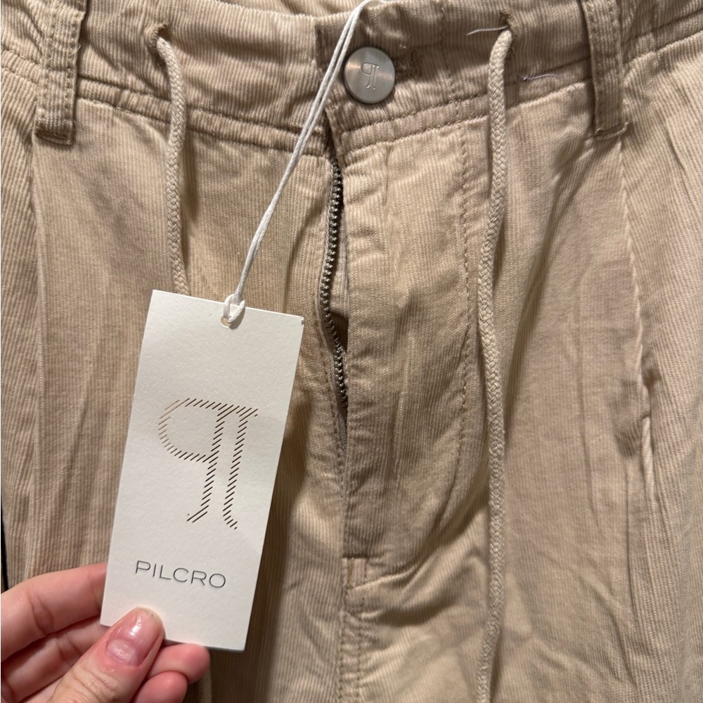 Anthropologie Pilcro Tie Waist High Rise Wide-Leg Pants - Picture 3 of 5
